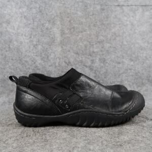 Jambu J-41 Shoes Womens 6 Slip On Casual Sneaker Black Vegan Bouquet Comfort